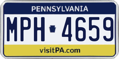 PA license plate MPH4659