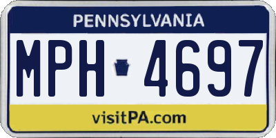 PA license plate MPH4697