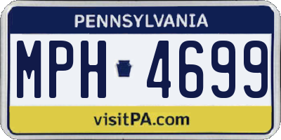 PA license plate MPH4699