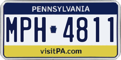 PA license plate MPH4811