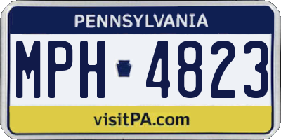 PA license plate MPH4823