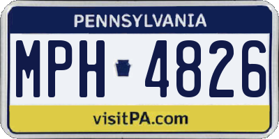 PA license plate MPH4826