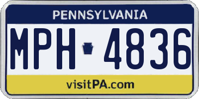 PA license plate MPH4836