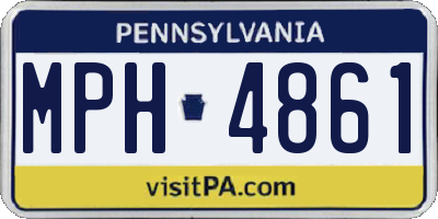 PA license plate MPH4861