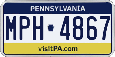PA license plate MPH4867
