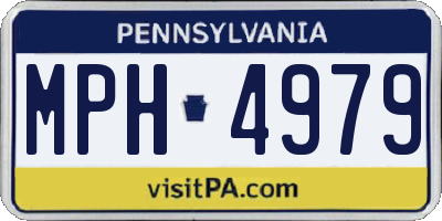 PA license plate MPH4979