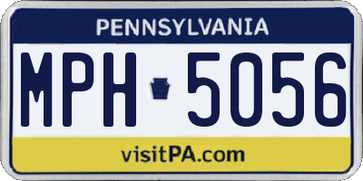PA license plate MPH5056