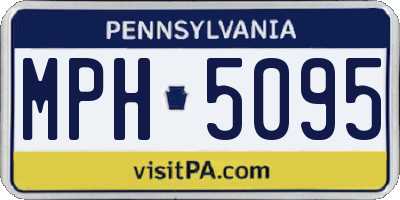 PA license plate MPH5095