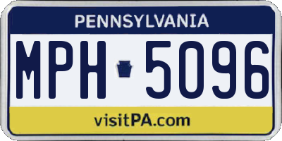 PA license plate MPH5096