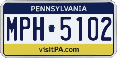 PA license plate MPH5102