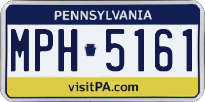 PA license plate MPH5161