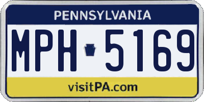 PA license plate MPH5169