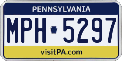PA license plate MPH5297