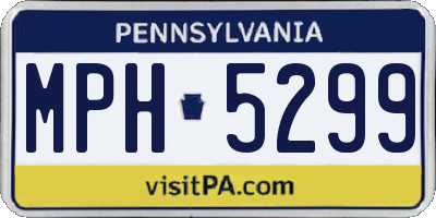 PA license plate MPH5299