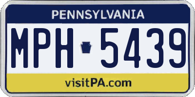 PA license plate MPH5439