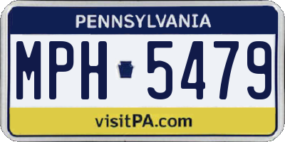 PA license plate MPH5479