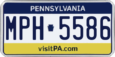 PA license plate MPH5586