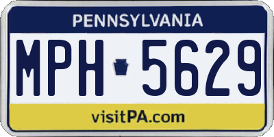 PA license plate MPH5629