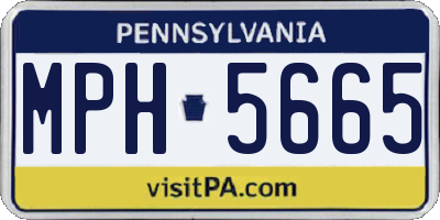 PA license plate MPH5665