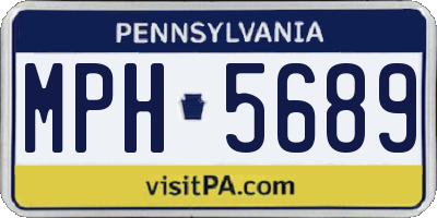 PA license plate MPH5689