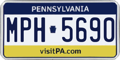 PA license plate MPH5690