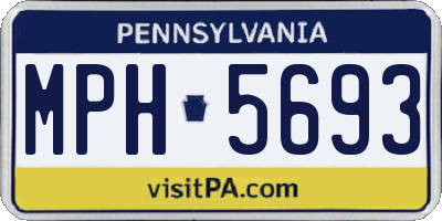 PA license plate MPH5693