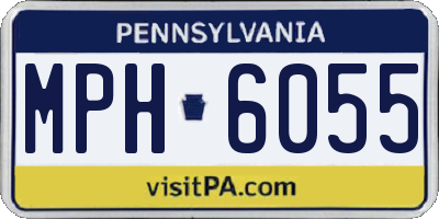 PA license plate MPH6055