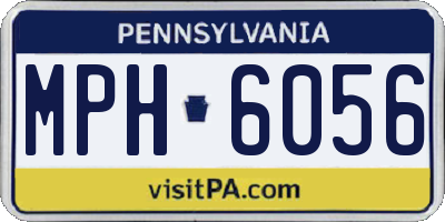 PA license plate MPH6056