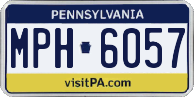 PA license plate MPH6057