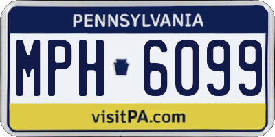 PA license plate MPH6099
