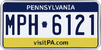 PA license plate MPH6121