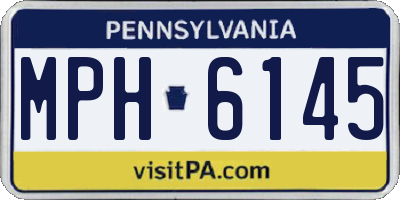PA license plate MPH6145
