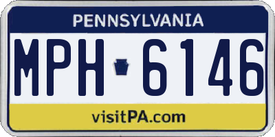 PA license plate MPH6146