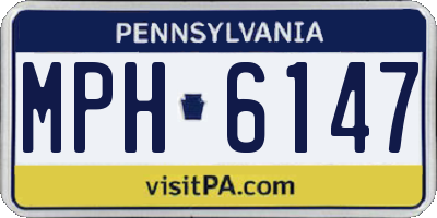 PA license plate MPH6147