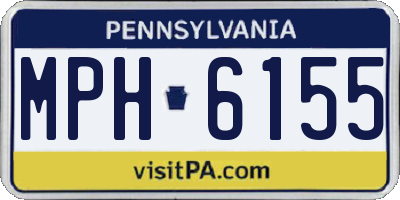 PA license plate MPH6155