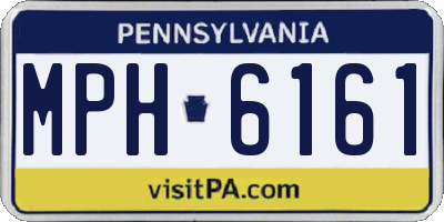PA license plate MPH6161
