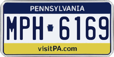 PA license plate MPH6169