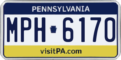 PA license plate MPH6170