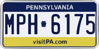 PA license plate MPH6175
