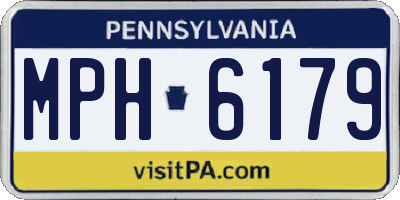 PA license plate MPH6179