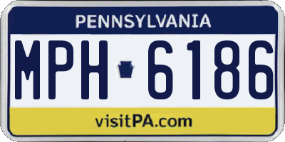 PA license plate MPH6186