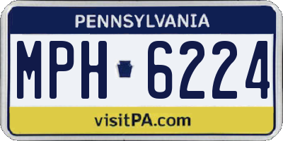 PA license plate MPH6224