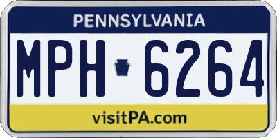 PA license plate MPH6264