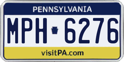 PA license plate MPH6276