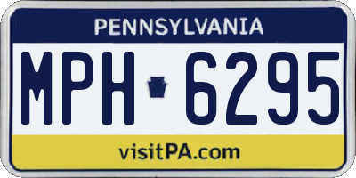 PA license plate MPH6295