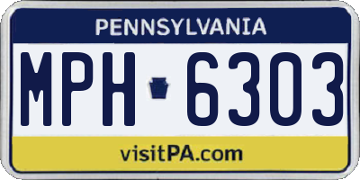 PA license plate MPH6303