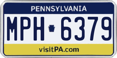 PA license plate MPH6379