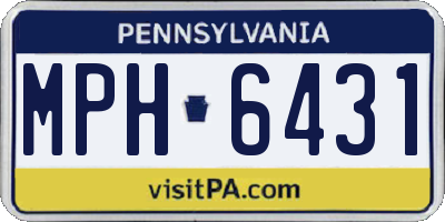 PA license plate MPH6431
