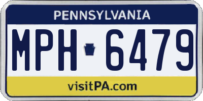 PA license plate MPH6479