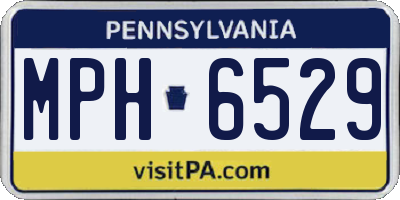 PA license plate MPH6529